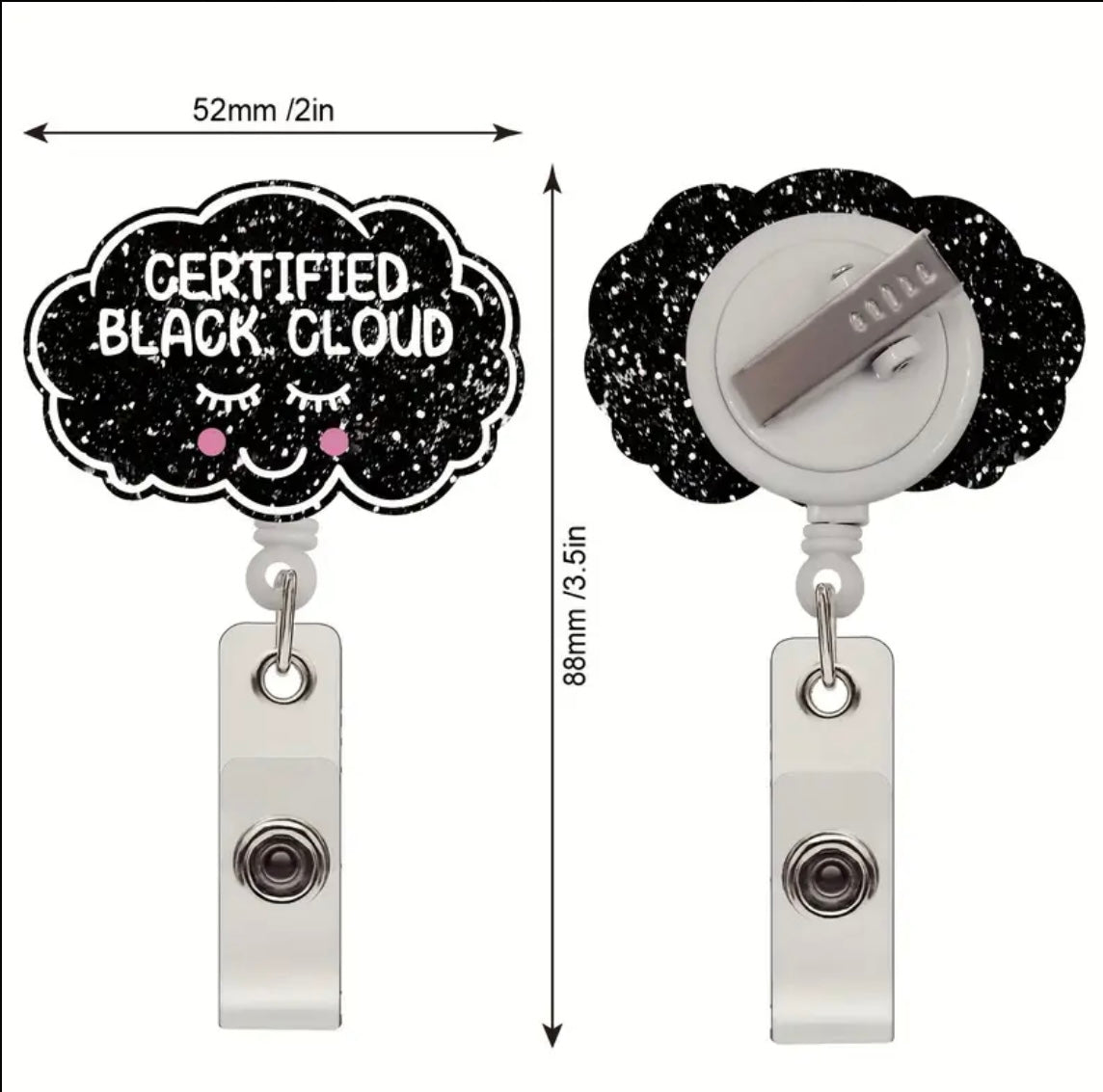 Black Cloud Badge Reel